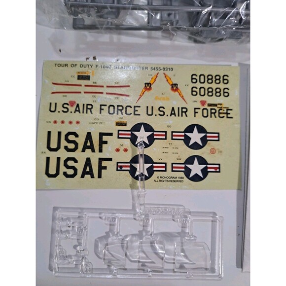 NOB Monogram 5444 1:48 Scale NAM F-104C Starfighter Airplane Model Kit - Picture 2 of 10